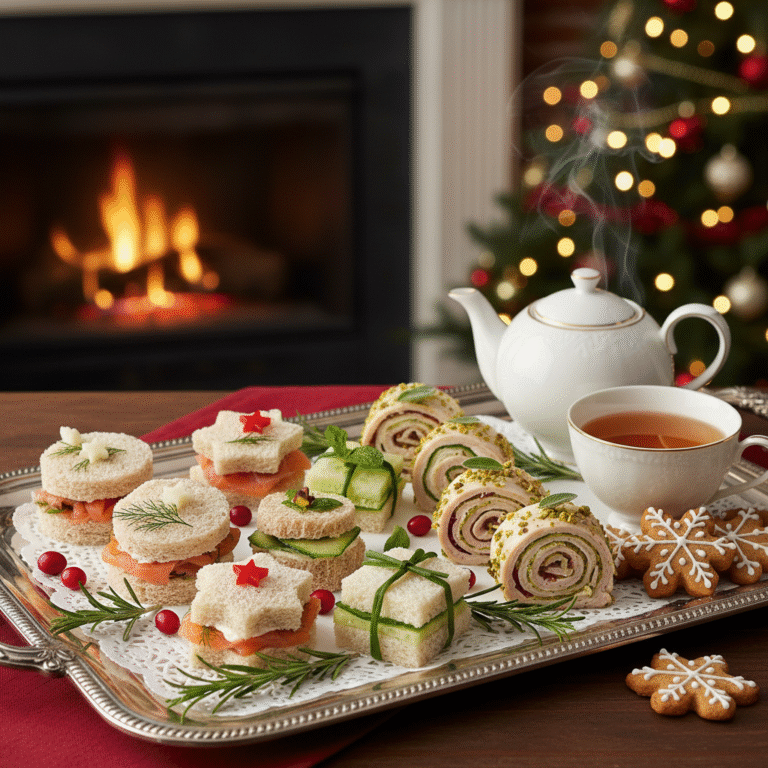 christmas tea sandwiches