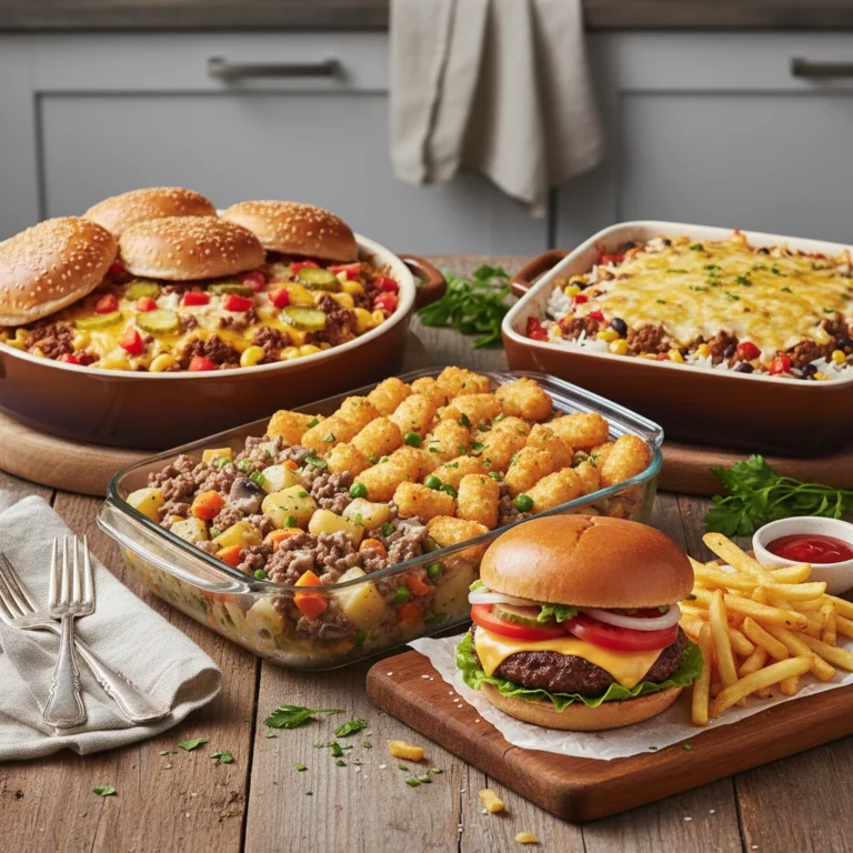 Weeknight Winners: Hamburger Meals, Easy Hamburger Meat Recipes, Casserole Recipes for Dinner, Casserole Recipes With Ground Beef, Easy Hamburger Casserole, Ground Beef Dishes, Easy Casserole Recipes, Hamburger and Potato Recipes, Cheeseburger Casserole, Hamburger and Rice Recipes