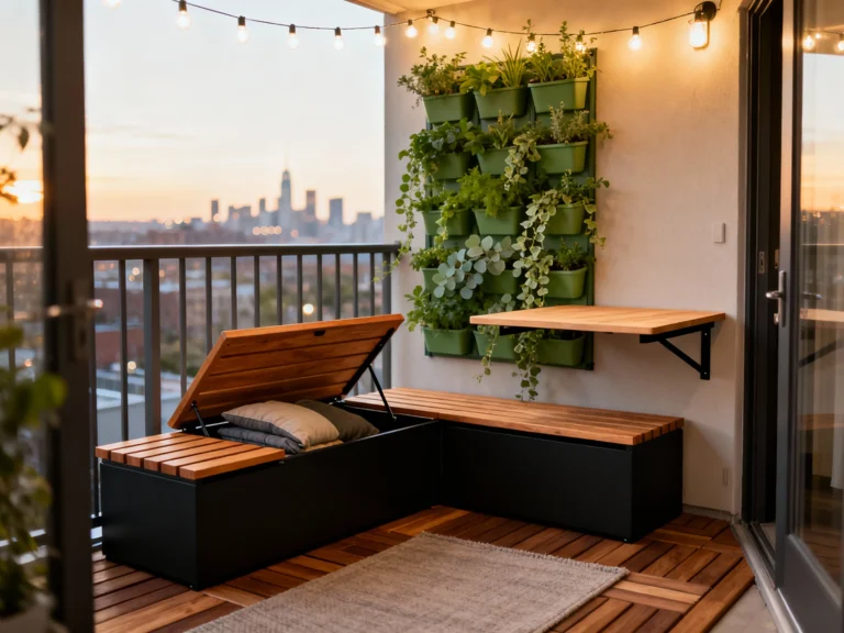 Space-saving Small Balcony Furniture Ideas for Apartments You’ll Love to Copy