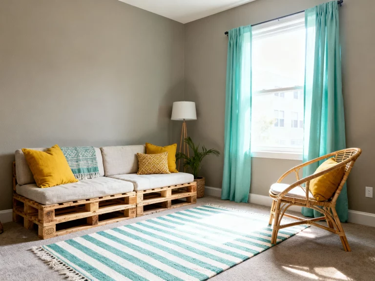 Budget Small Apartment Living Room Makeover: Under $200 That Wows