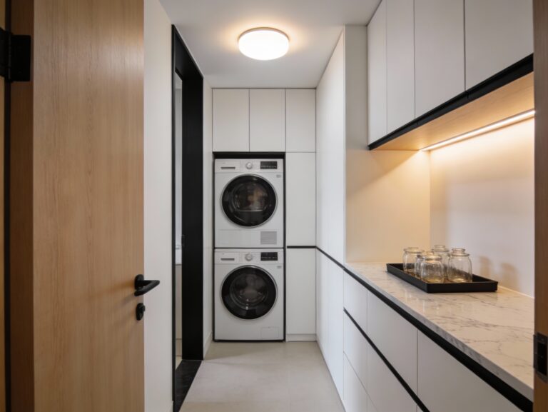 Small Laundry Room Ideas Stackable: 5 Tiny Spaces That Look Shockingly High-end