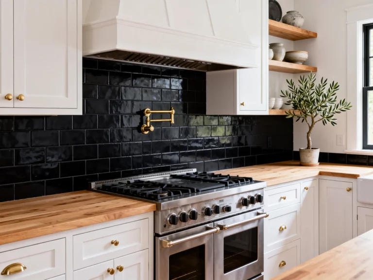 5 Black Kitchen Backsplash Ideas That’ll Make Your Kitchen Look Instantly Expensive