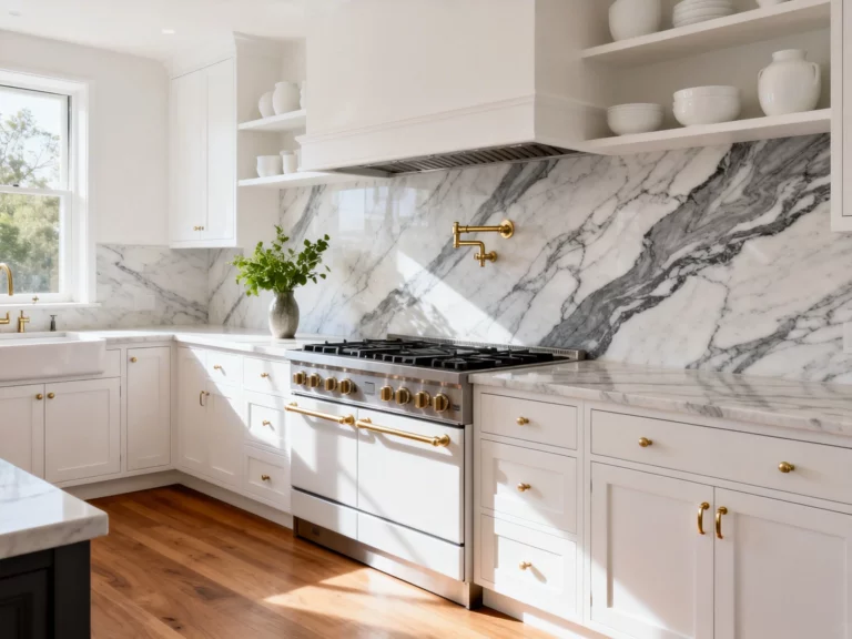 5 Marble Kitchen Backsplash Ideas That’ll Make Your Kitchen Look Wildly Expensive