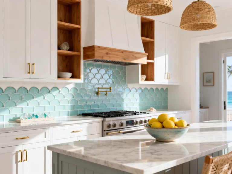 5 Coastal Kitchen Backsplash Ideas That Instantly Make Your Space Feel Like Vacation