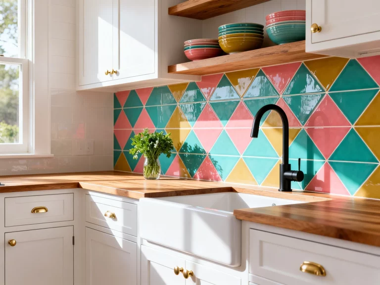 5 Colorful Kitchen Backsplash Ideas That Make Your Kitchen Look Expensive