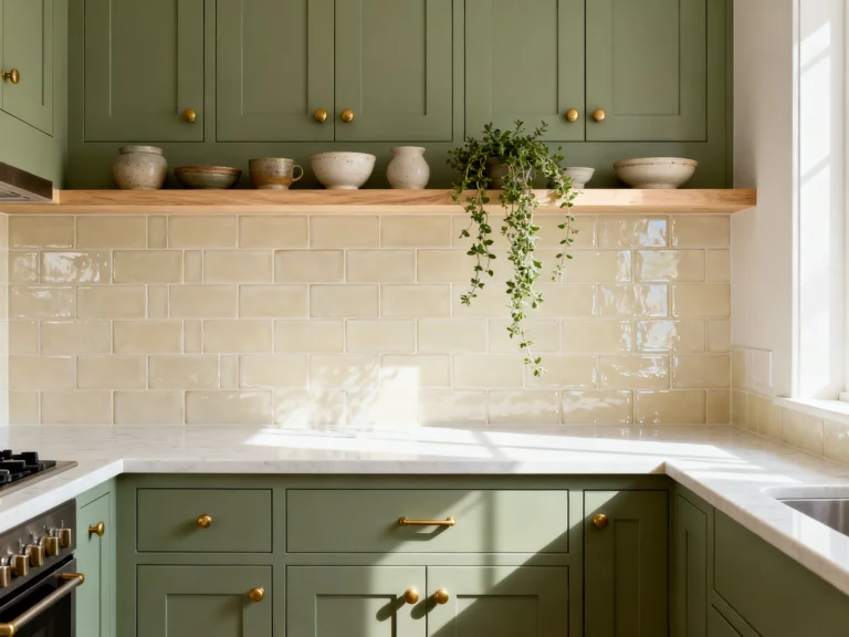 5 Kitchen Backsplash Ideas for Sage Green Cabinets That Look Expensive (but Aren’t)