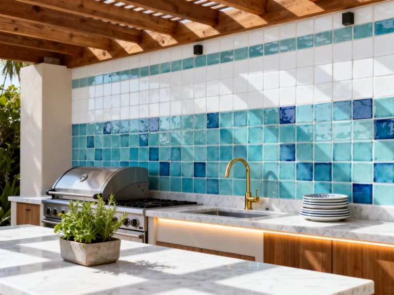 5 Outdoor Kitchen Backsplash Ideas That’ll Make Your Backyard Look Crazy Expensive