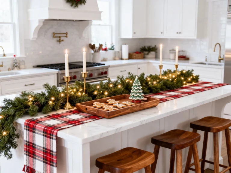 5 Kitchen Island Christmas Decor Ideas That’ll Make Everyone Linger in Your Kitchen