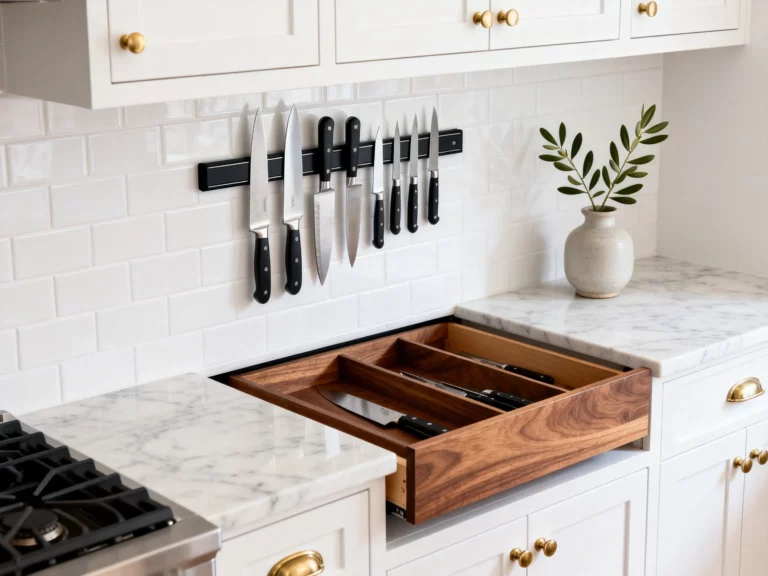 5 Kitchen Knife Storage Ideas That Instantly Make Your Counters Look Cleaner