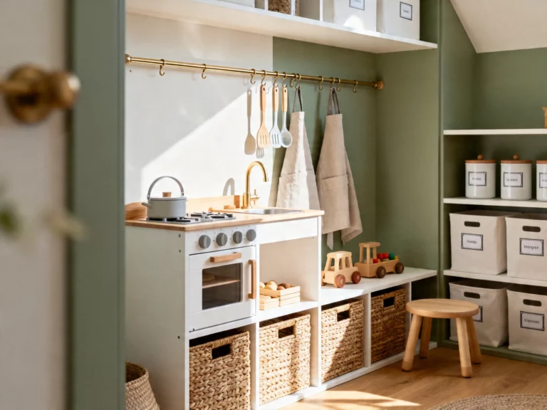 5 Play Kitchen Storage Ideas That Make Toy Mess Look Weirdly Chic