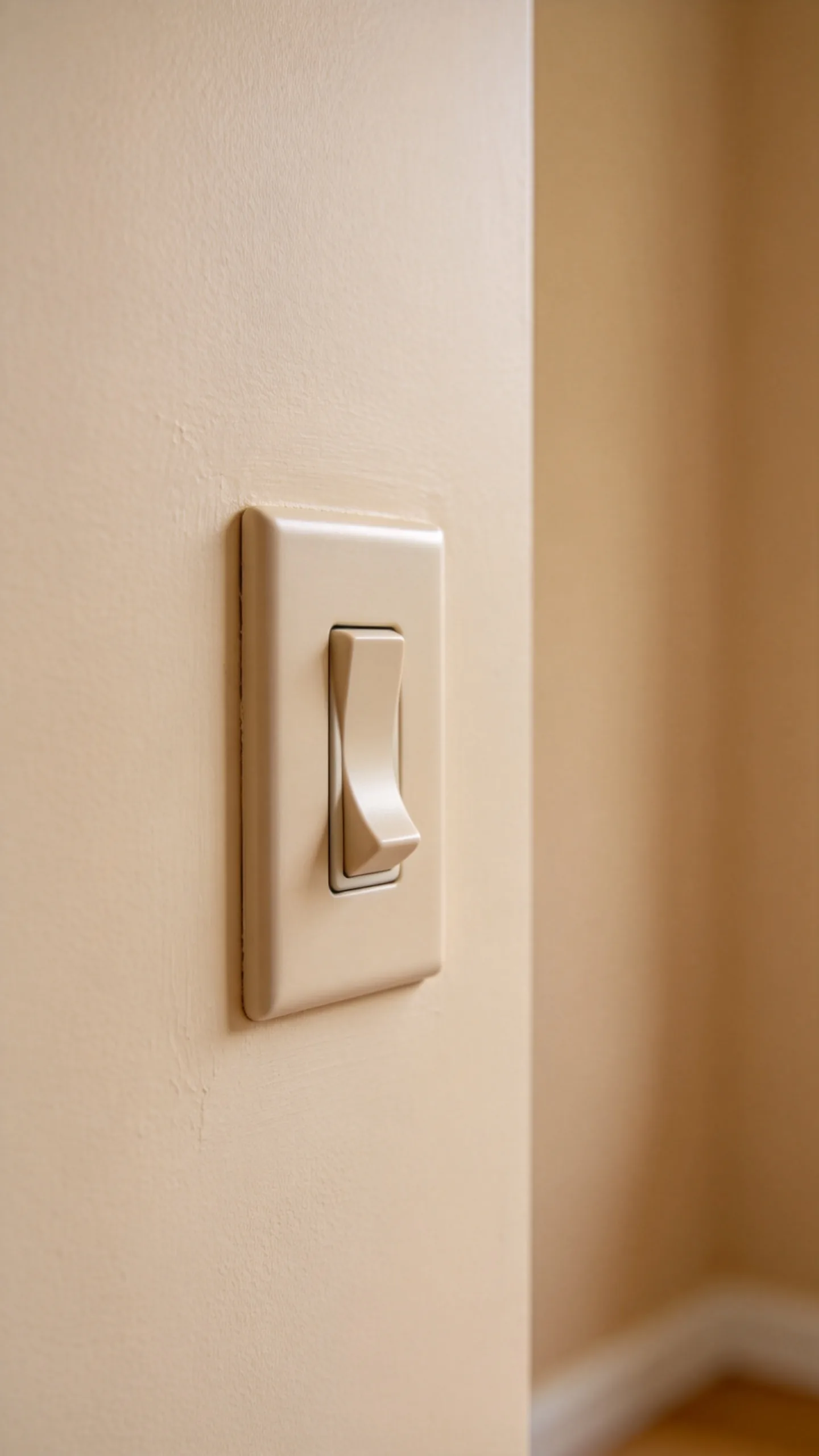 Soft Beige Switch on Neutral Paint