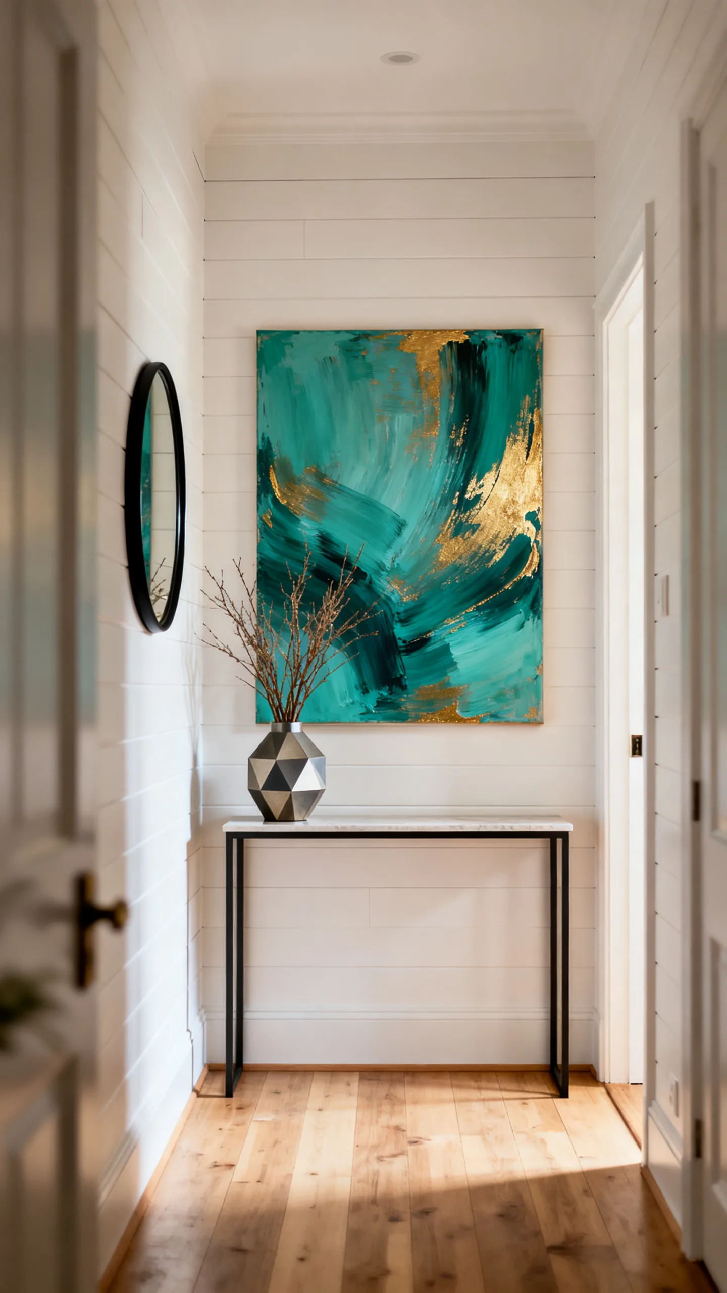 Use One Bold Piece In A Small Entry