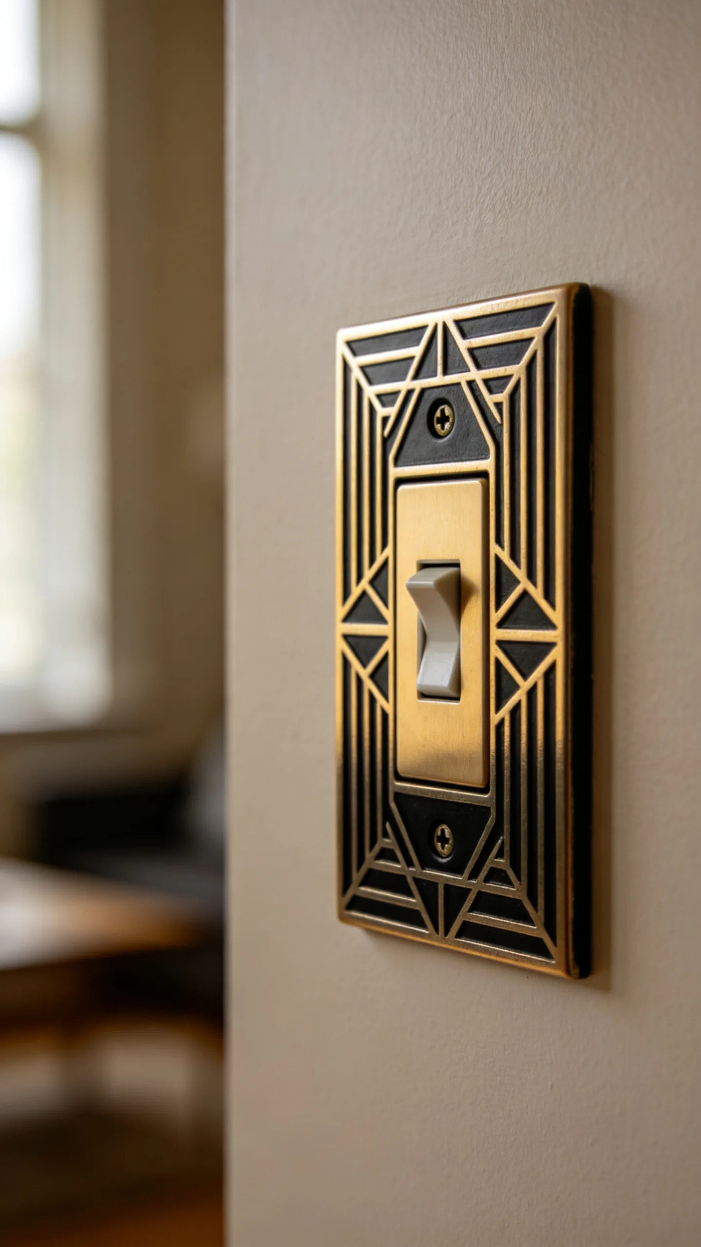 Art Deco Switch Plate