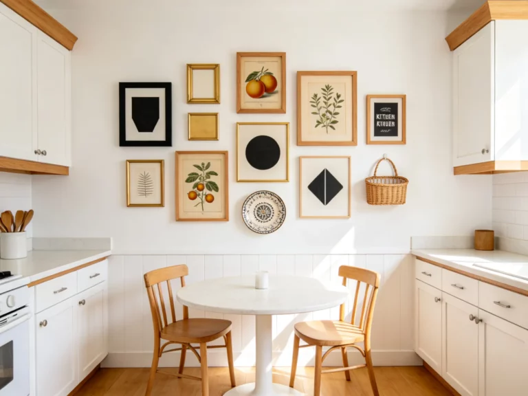 25 Kitchen Gallery Wall Ideas With Frames, Prints, and Signs