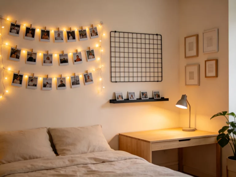 18 Polaroid Wall Display Ideas With Lights, Clips, and Frames