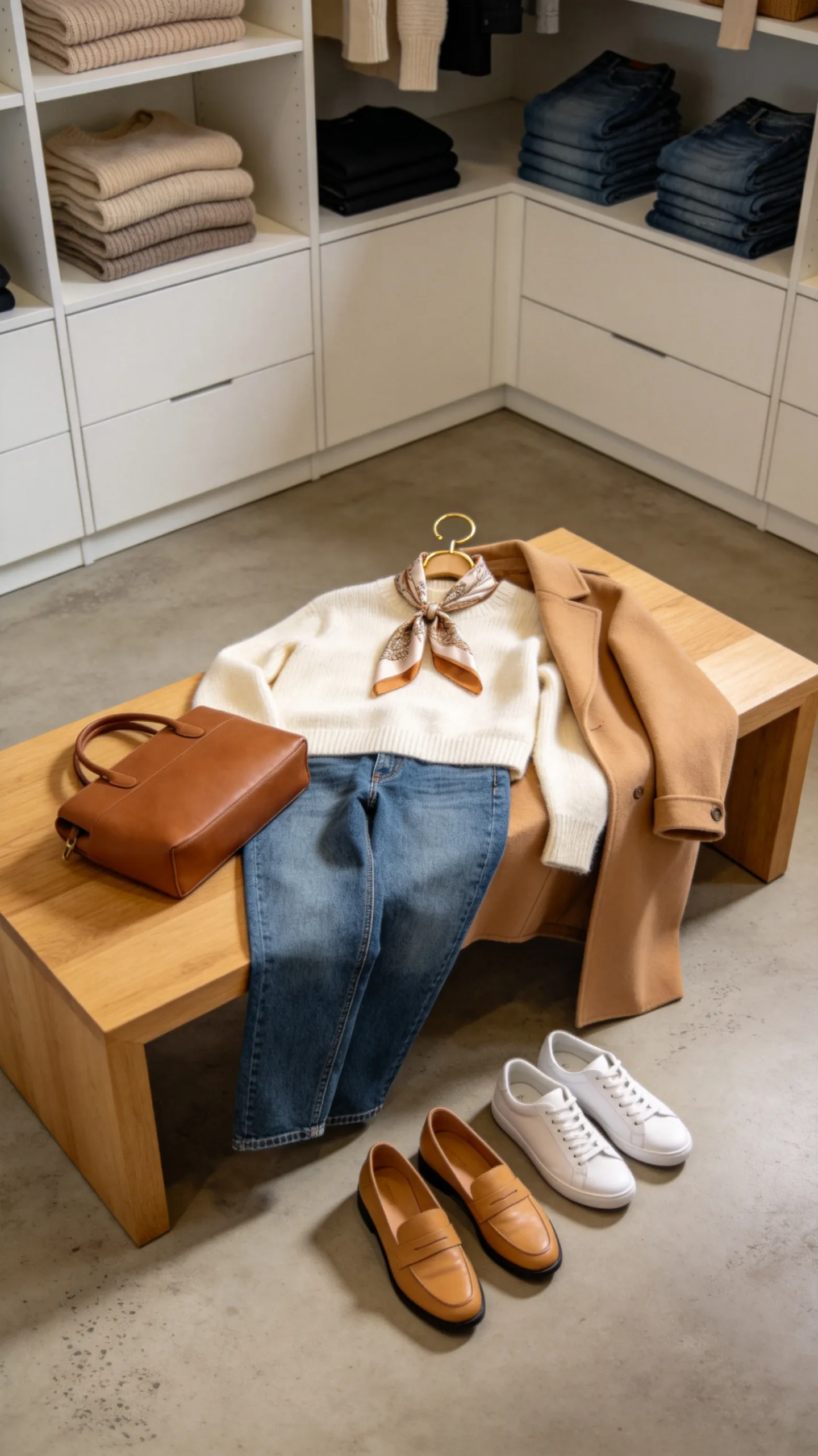 4. U-Shaped Walk In with a Central Bench
