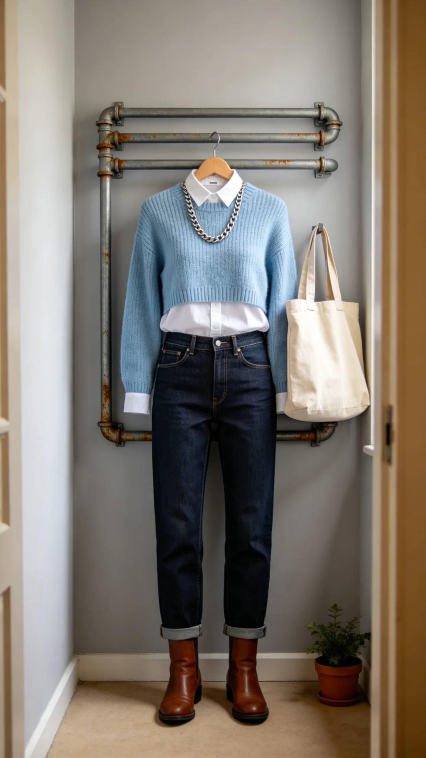 5. Mount a Wall-Attached Pipe Rack in Narrow Passageways