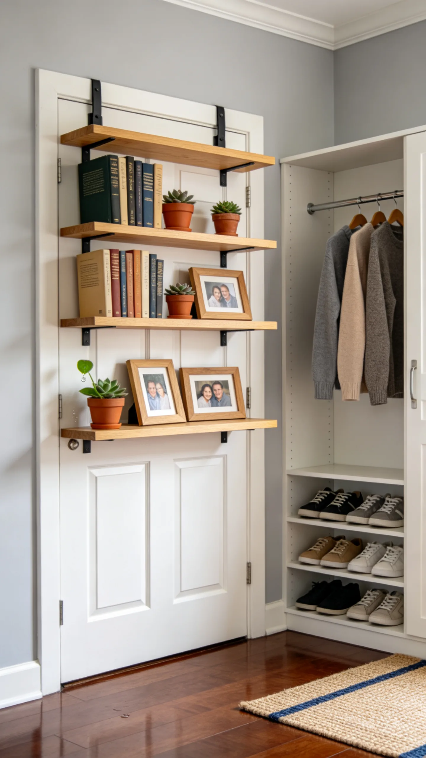 5. Over-the-Door Wall Mounted Book Shelves