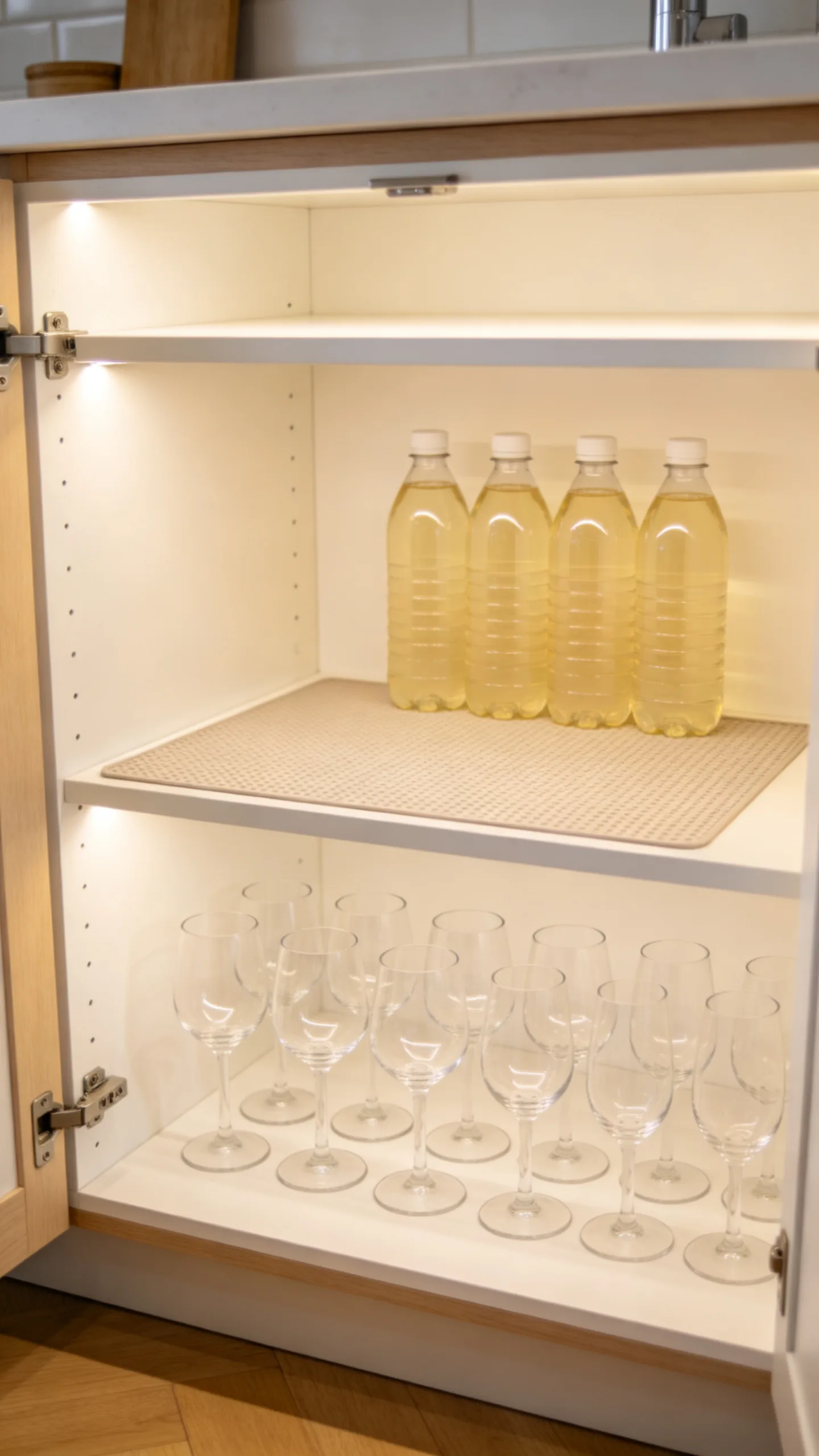 6. Maximize Pantry Space with a Secret Beverage Station