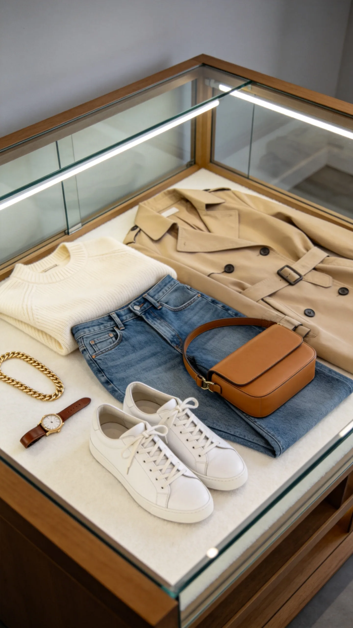 6. Glass-Front Cabinet Display