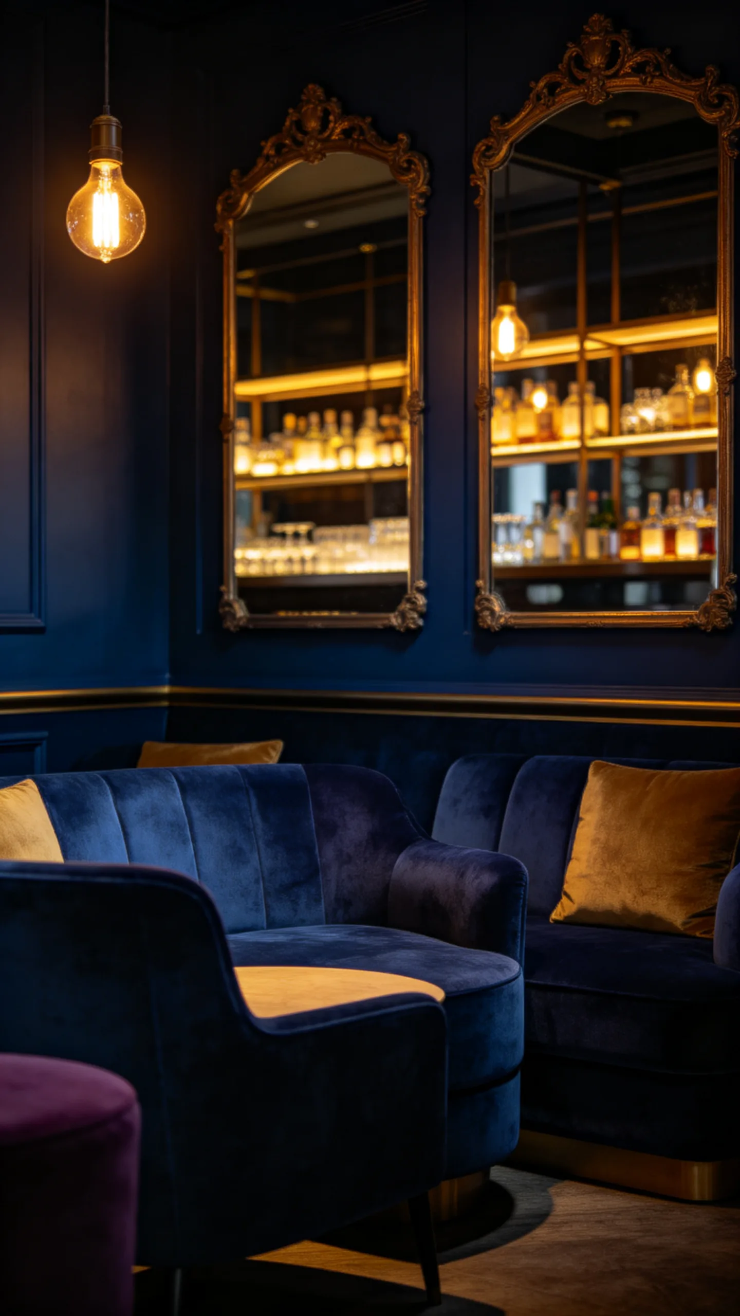 7. Moody Speak-Easy Inspired Lounge