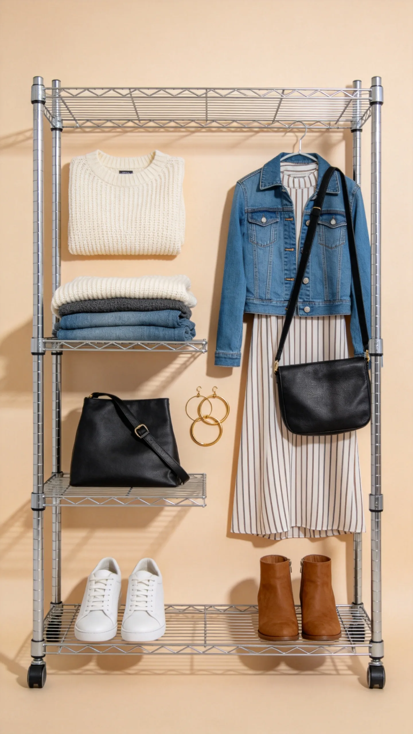 7. Modular Wire Shelving for Budget Organization