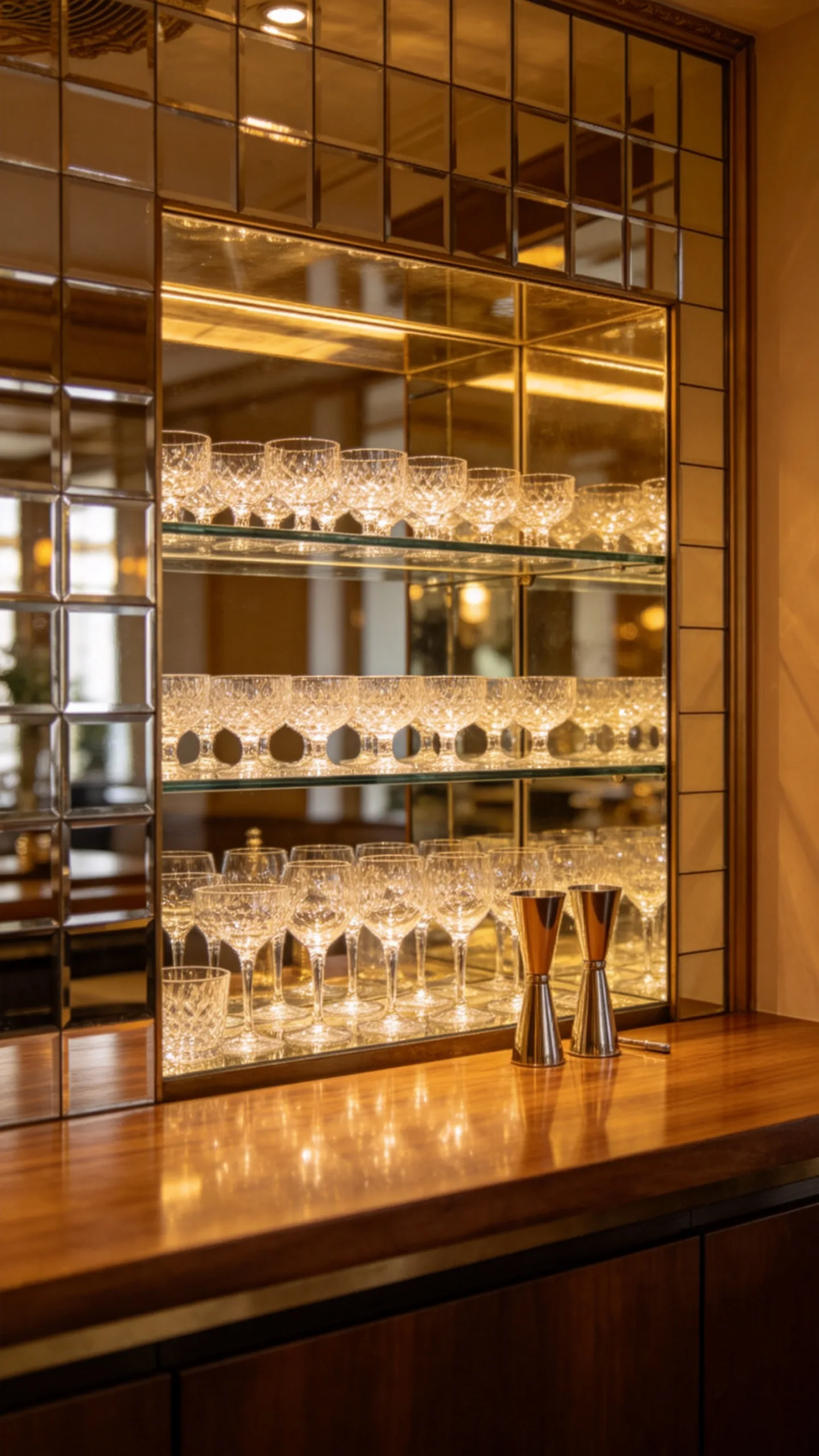8. Opt for Mirrored Backsplashes to Enhance Depth